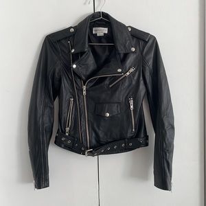 Elizabeth Sulcer X Miss Sixty Black Leather Jacket XS